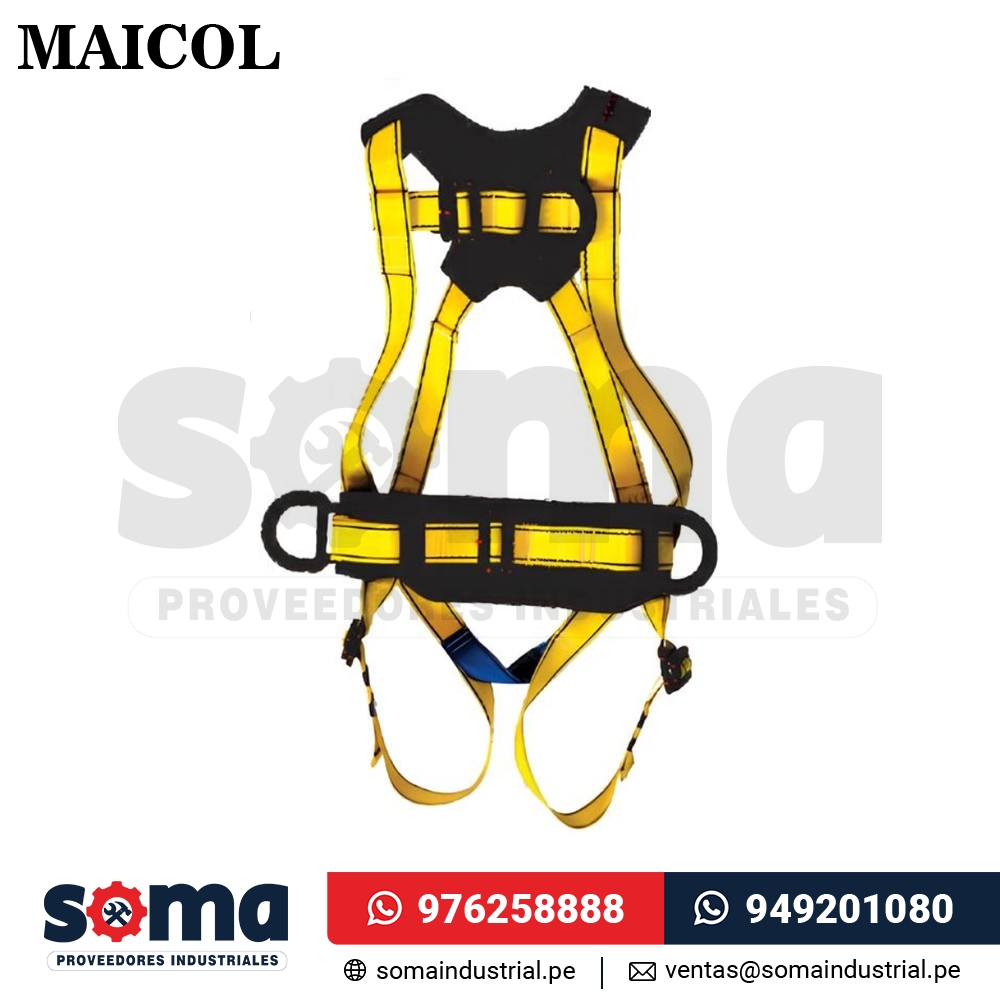 Arnes Dielectrico en H 4 Aros con Faja Lumbar AH4A4HFD Maicol