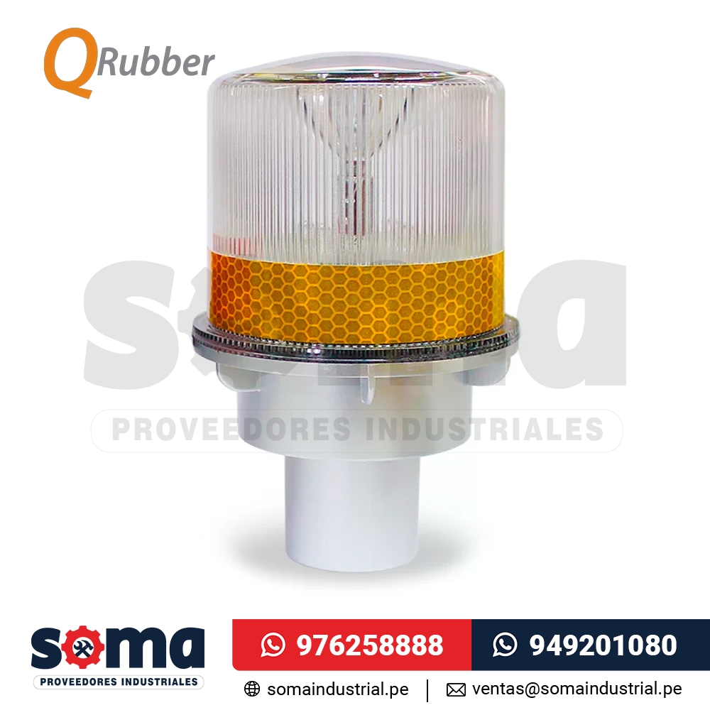 Baliza Solar Destellante Amarillo