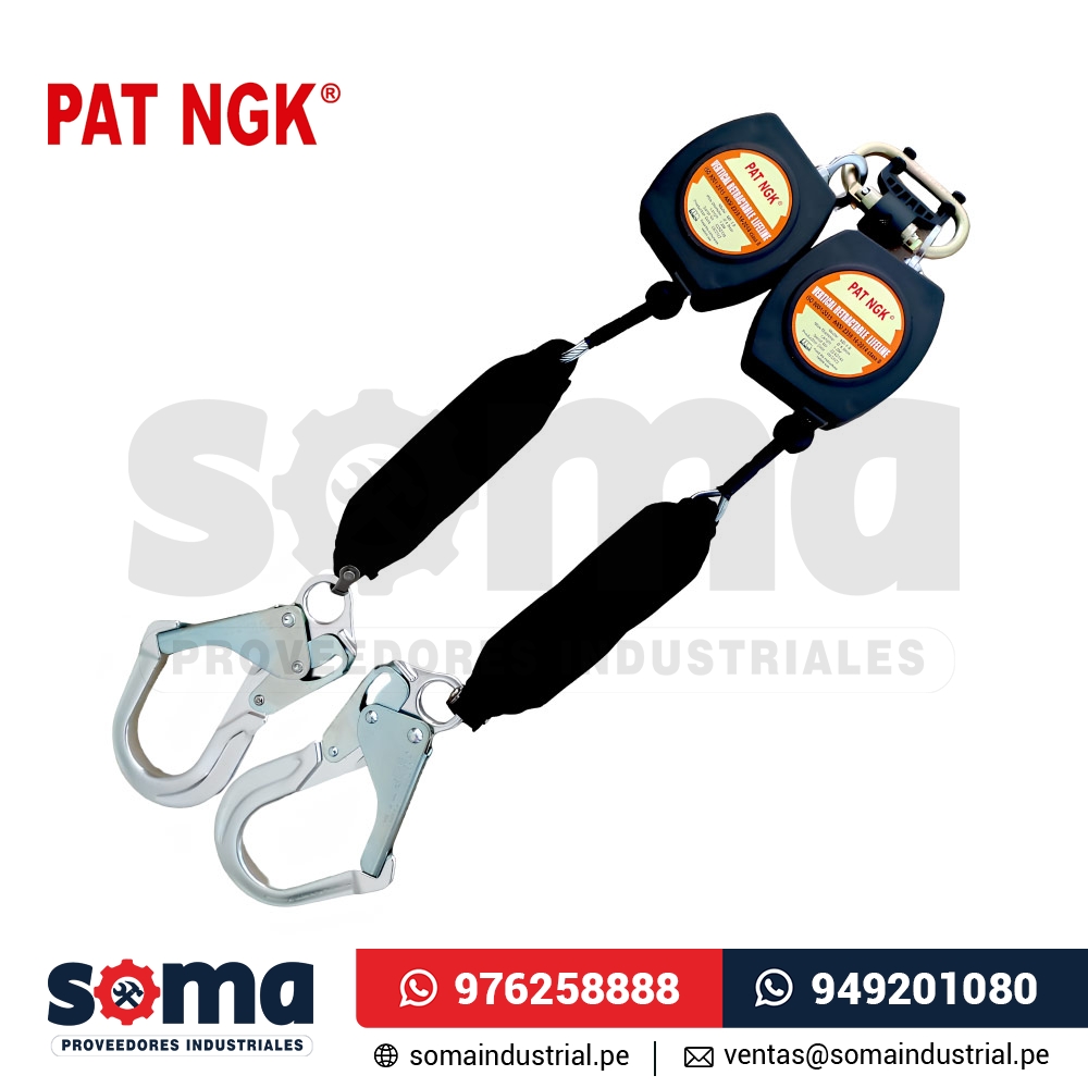 Bloque Retráctil Doble ME-1.8 de 1.80 Metros PAT NGK