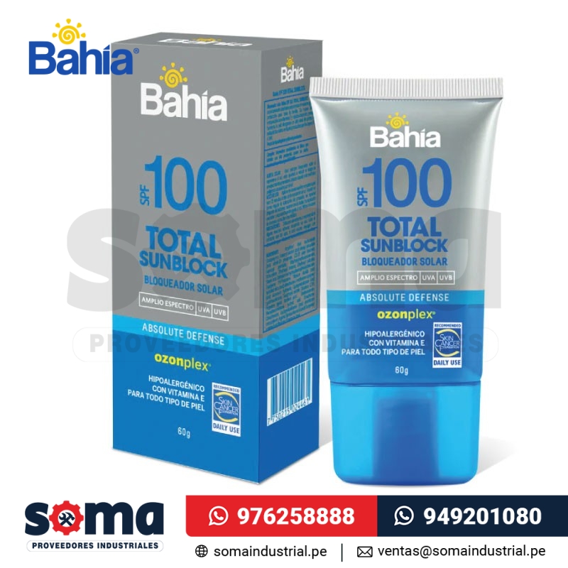 Bloqueador Bahia SPF 100 x 60 g Total Sunblock