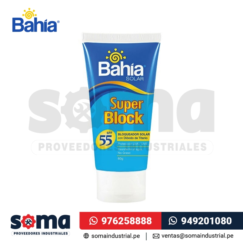 Bloqueador Bahia SPF 55 x 60 g Super Block