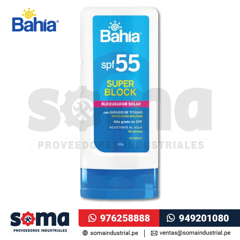 Bloqueador Bahia SPF55 x 200g Super Block