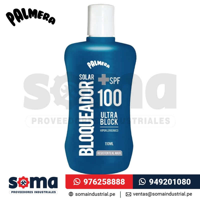 Bloqueador Palmera Sun de 110 ml SPF 100