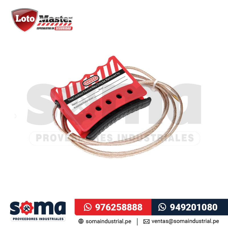 Bloqueo de Cable Multiuso Ajustable 2.4M Loto Master CL00006