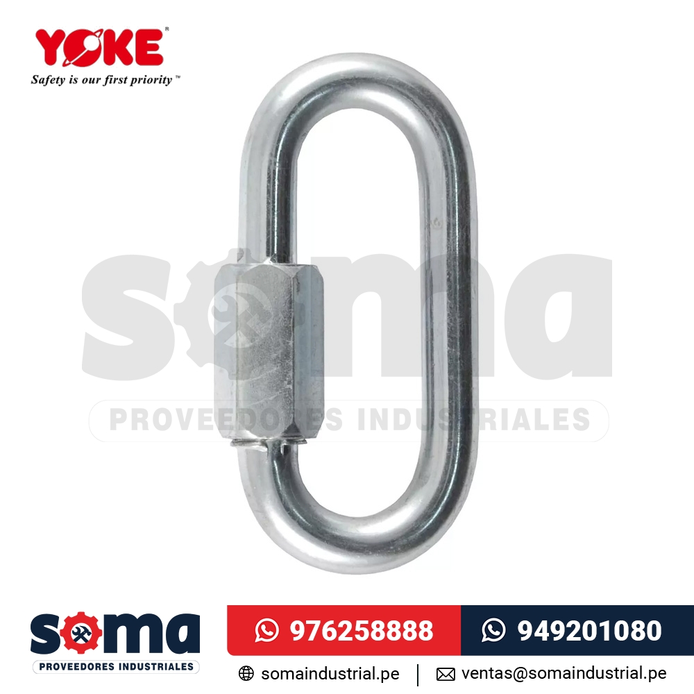 Carabinero Pequeño Acero Apertura 10Mm Seguro Con Rosca Yoke 7350 08