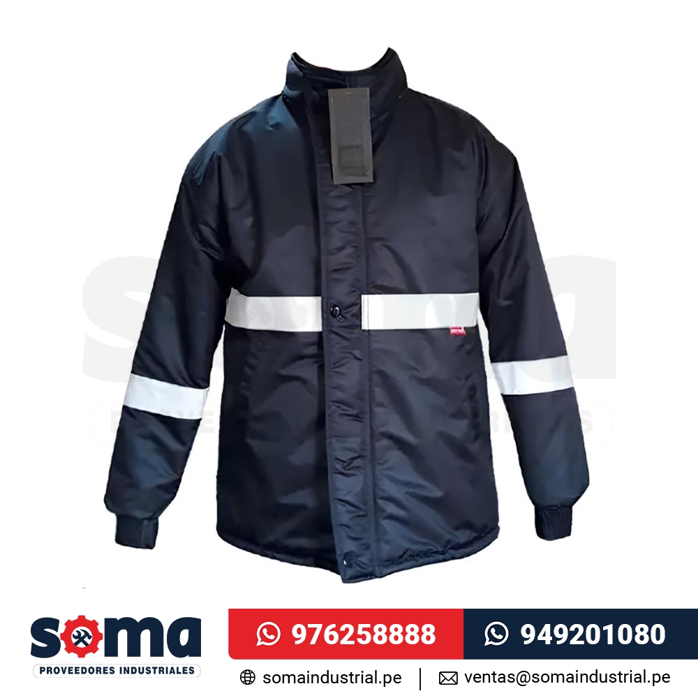 Casaca Térmica con Forro Polar Azul