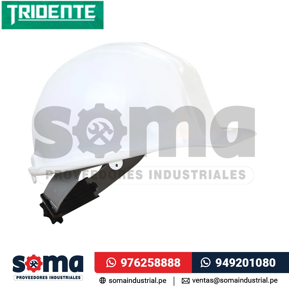 Casco Blanco con Ratchet Tridente