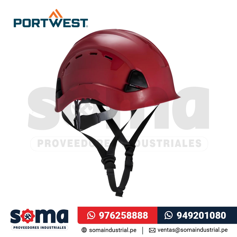 Casco Montañero Height Endurance Color Rojo Portwest Ps73Rer