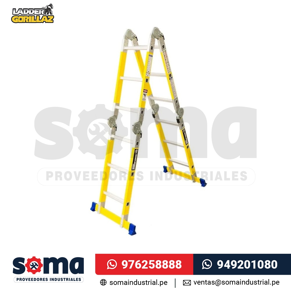 Escalera Fibra de Vidrio Multiusos 150kg Gorillaz