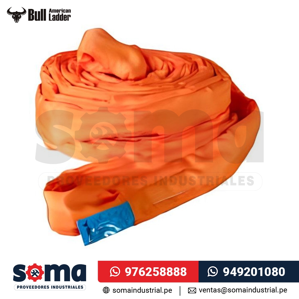 Eslinga Tubular Naranja Fs 5 1 Asme B30 9 Normativa Eeuu American Bull