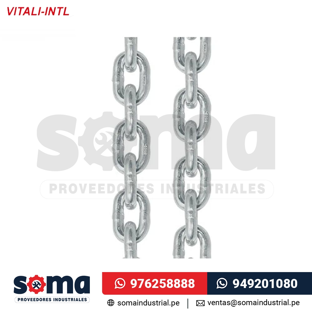 G80 Cadena para Tecle Acero Galvanizado Vitali Intl
