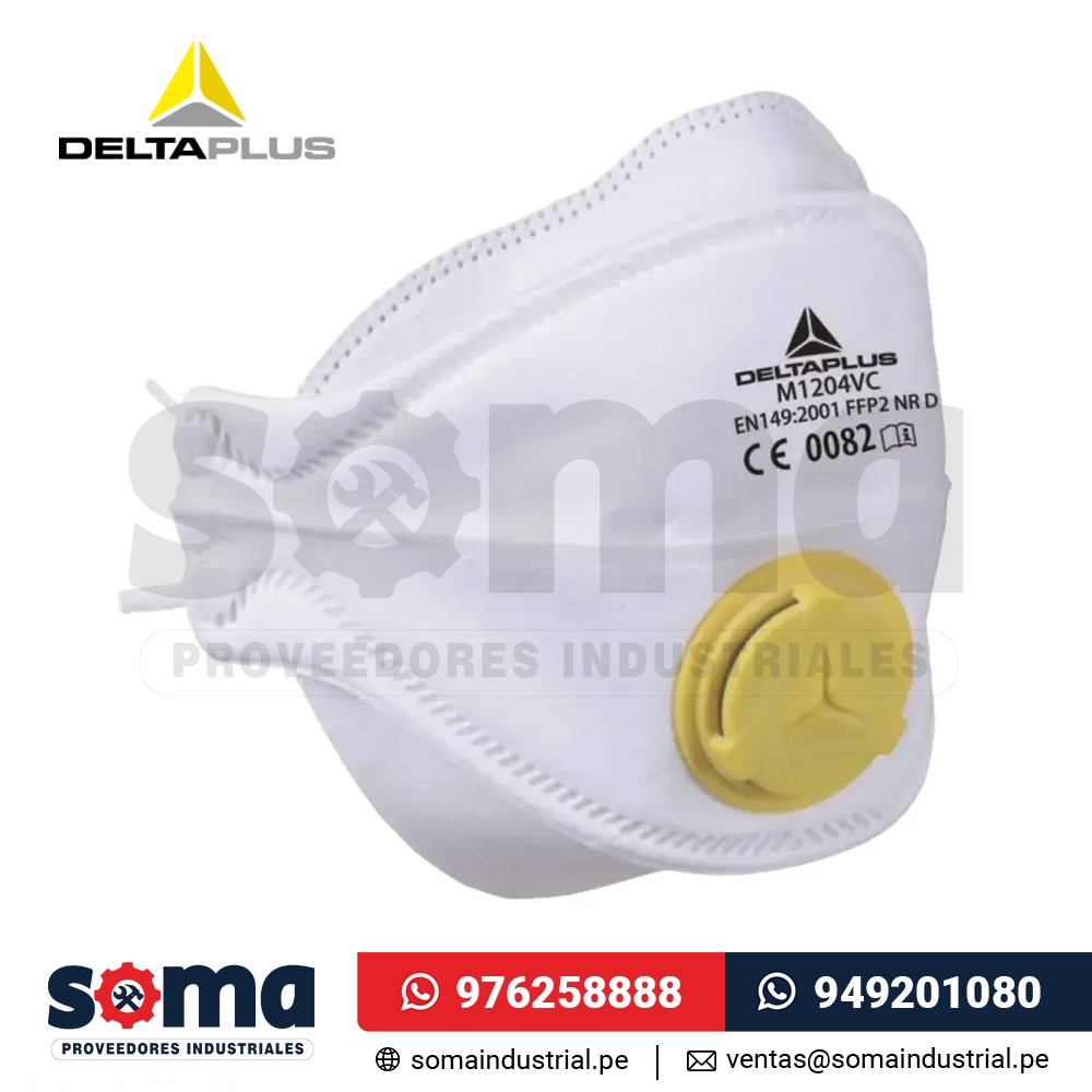 Mascarillas De Uso Único Con 4 Partes Plegables Con Válvula Delta Plus
