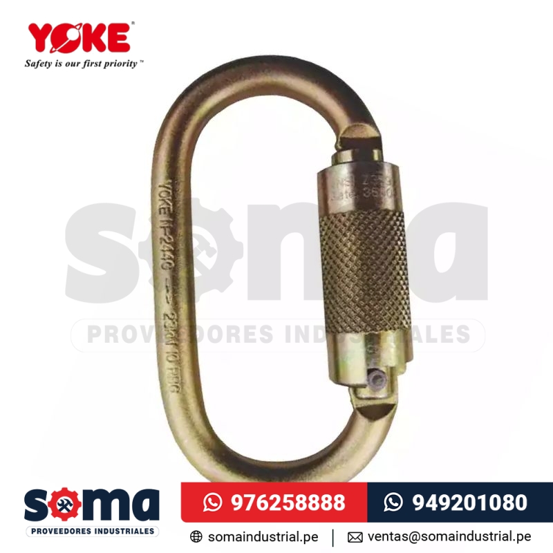 Mosquetón N-244G Yoke Doble Seguro