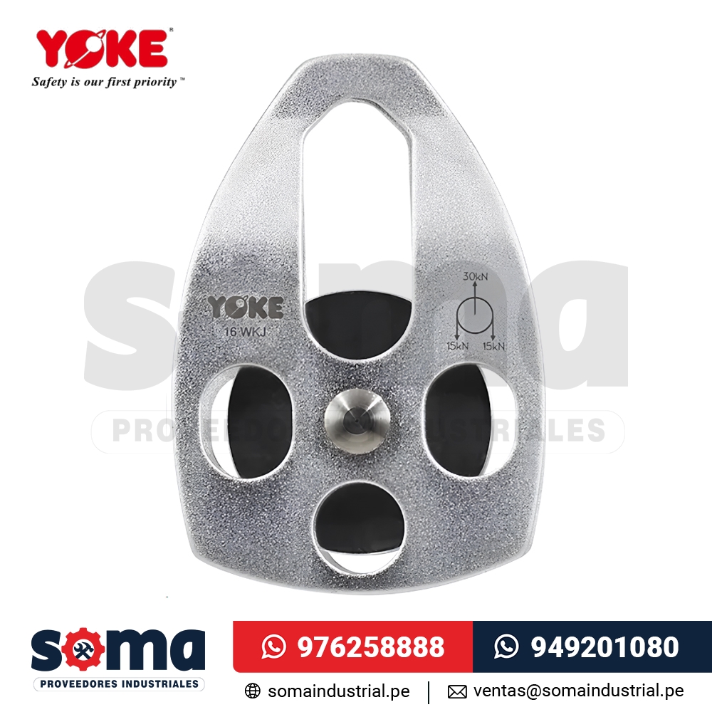 Polea Aluminio Simple Movil Para Soga Hasta 5-8 pulgadas Yoke