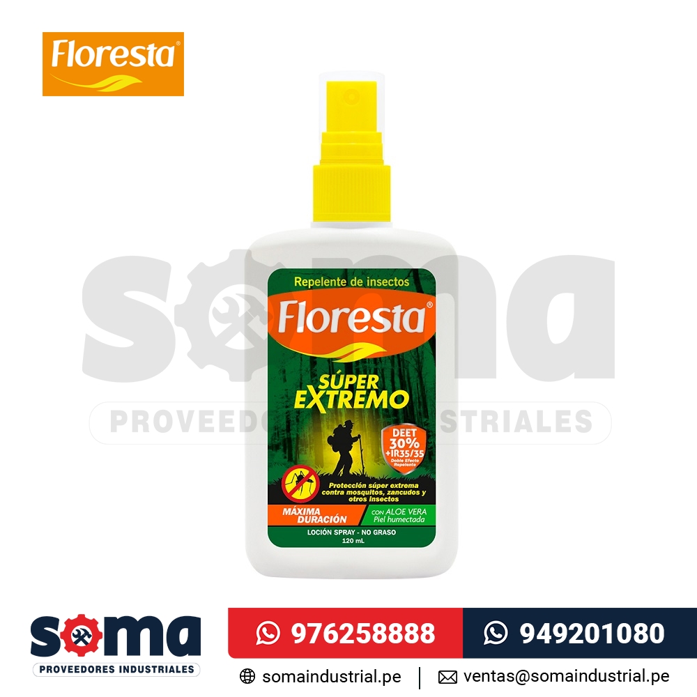 Repelente Floresta Súper Extremo 30% DEET 120 g Loción
