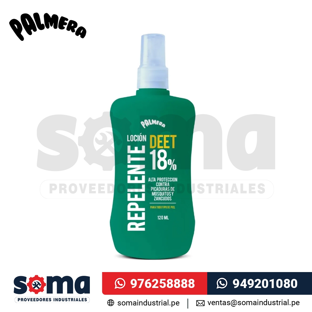 Repelente Palmera Loción DEET 18% de 120ml
