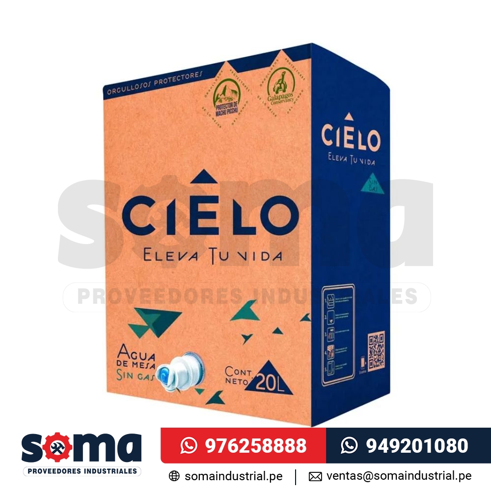 Agua de Mesa Sin Gas Caja 20 LT. Cielo