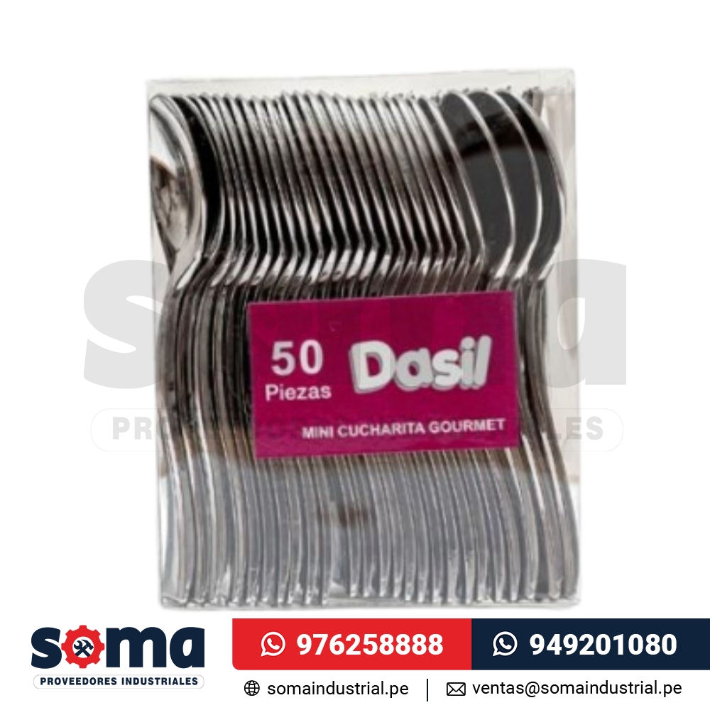 Cucharita Mini Gourmet Descartable de Luxe (Pack 50 und) Dasil