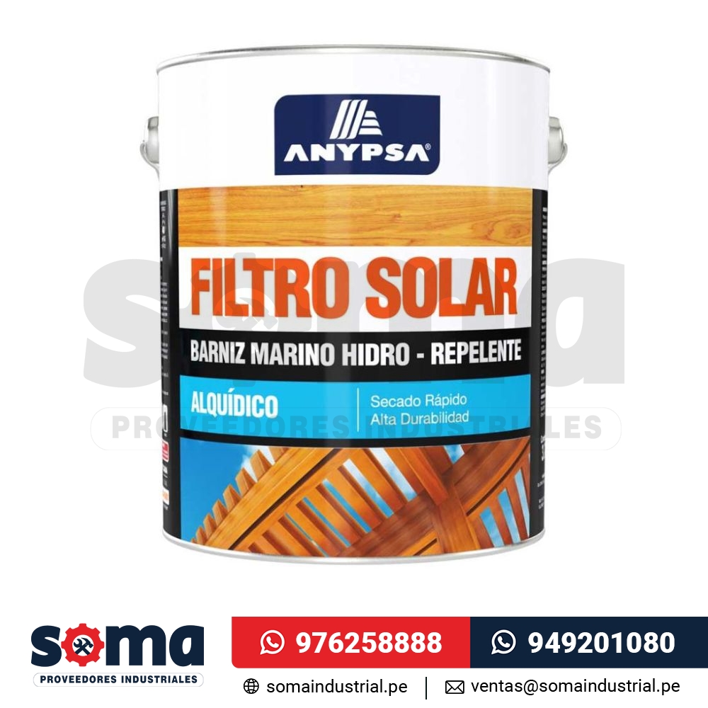 Filtro Solar Barniz Marino Alquídico Hidro-repelente ANYPSA