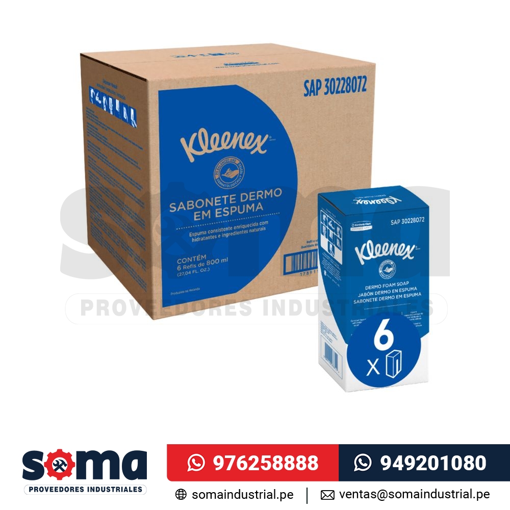 Jabón Espuma Dermo Kleenex X 800 ML / 30228072 KCP