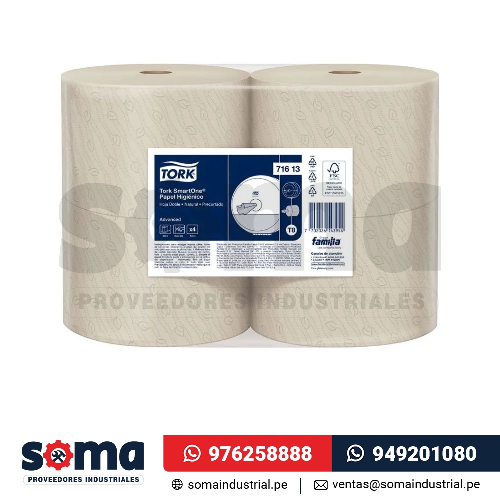 Papel Higiénico Xtra1 DH Natural x 4 rollos de 200 mts
