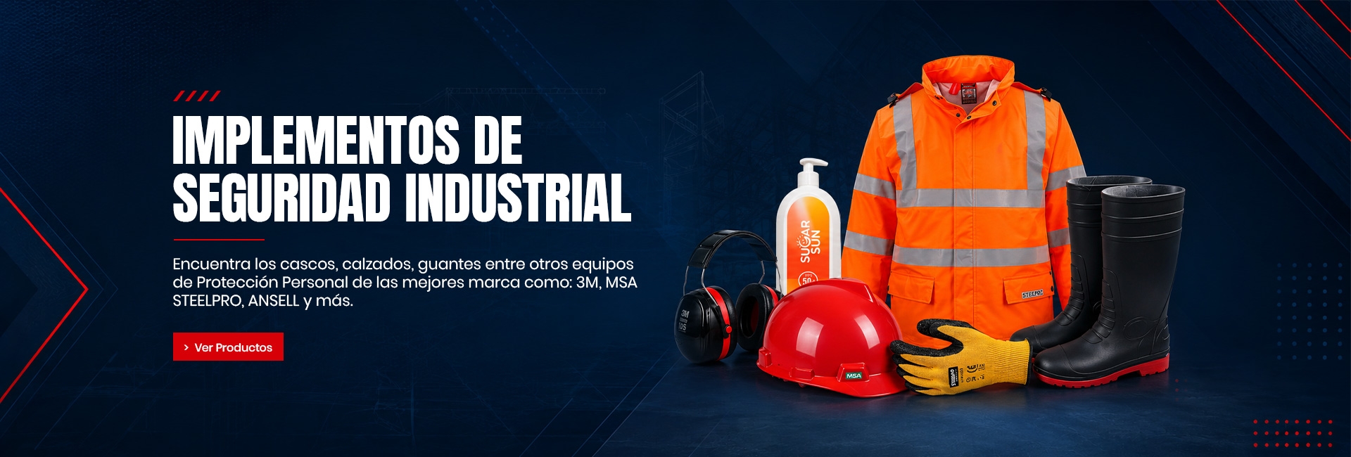 Implementos de seguridad banner SOMA