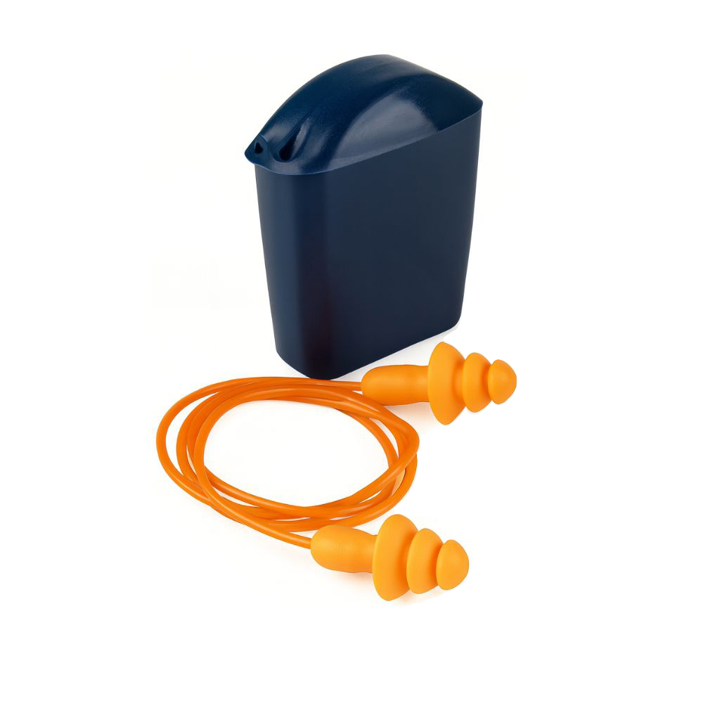 3M Tapón Auditivo Reutilizable con Cordón 1271, SNR 25 dB