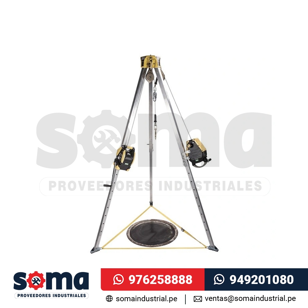 Kit de Trípode MSA con Winche y SRL para Espacios Confinados